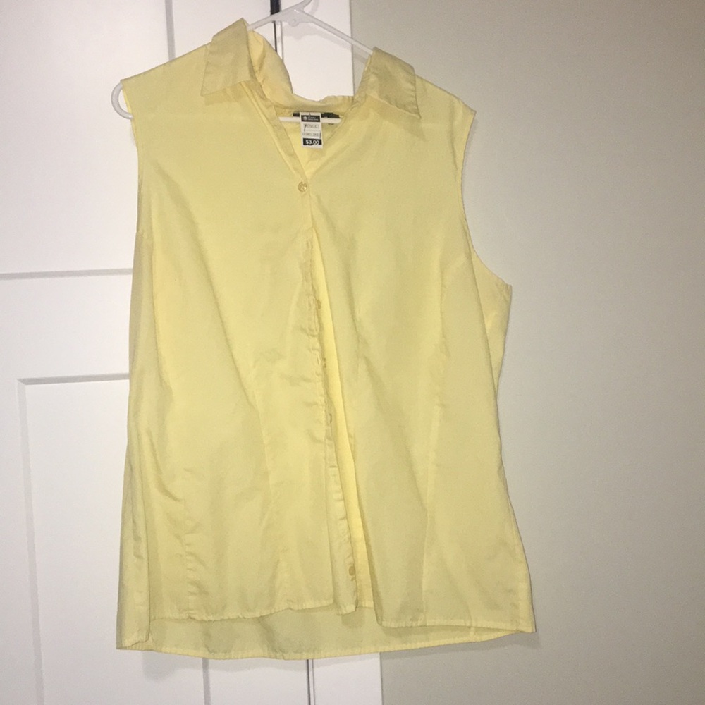 Womens tank top yellow XL